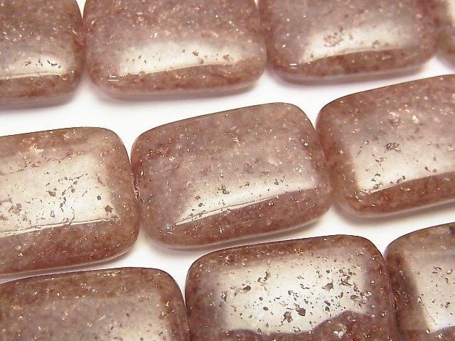 モスコバイト 大粒レクタングル25×18×7mm 半連/1連(約38cm)の画像