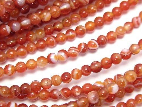 カーネリアン・サードニクス ラウンド3mm 1連(約37cm)の画像