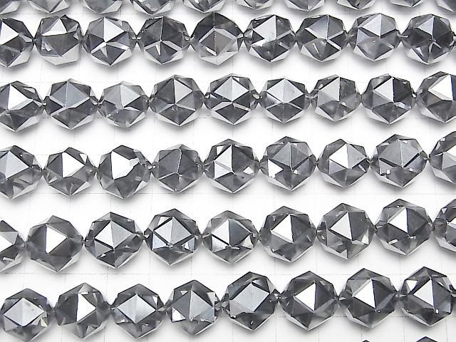 【素晴らしい輝き】高純度テラヘルツ鉱石 スターラウンドカット14mm 1/4連~1連(約36cm) サムネイル3