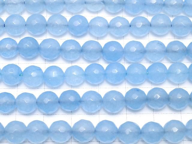 ブルージェード 64面ラウンドカット8mm 1連(約36cm) サムネイル3