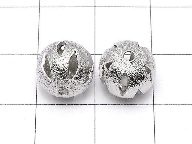 メタルパーツ デザインラウンド10mm シルバーカラー 10個 サムネイル2