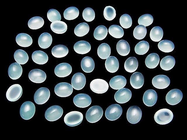 【動画】シーブルーカルセドニーAAA オーバル カボション10×8mm 5個 サムネイル4
