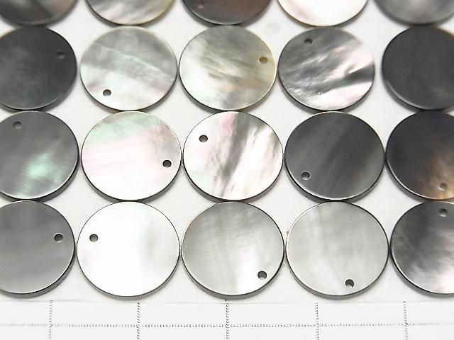 高品質ブラックシェル(黒蝶貝)AAA コイン形状 【8mm】【10mm】【12mm】 5枚 サムネイル2
