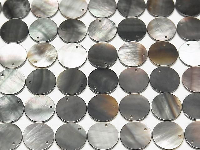 高品質ブラックシェル(黒蝶貝)AAA コイン形状 【8mm】【10mm】【12mm】 5枚 サムネイル3