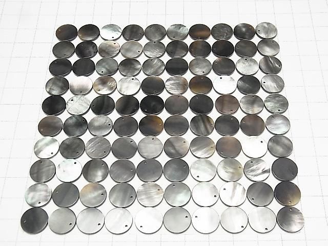 高品質ブラックシェル(黒蝶貝)AAA コイン形状 【8mm】【10mm】【12mm】 5枚 サムネイル4