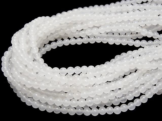ホワイトジェード ラウンド4mm 1連(約36cm) サムネイル4