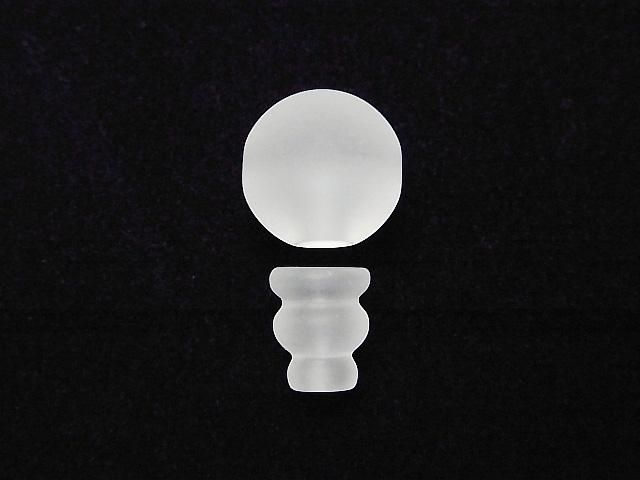 フロストクォーツAAA Tホールビーズ&ボサビーズ 【8mm】【10mm】【12mm】【14mm】 1セットの画像