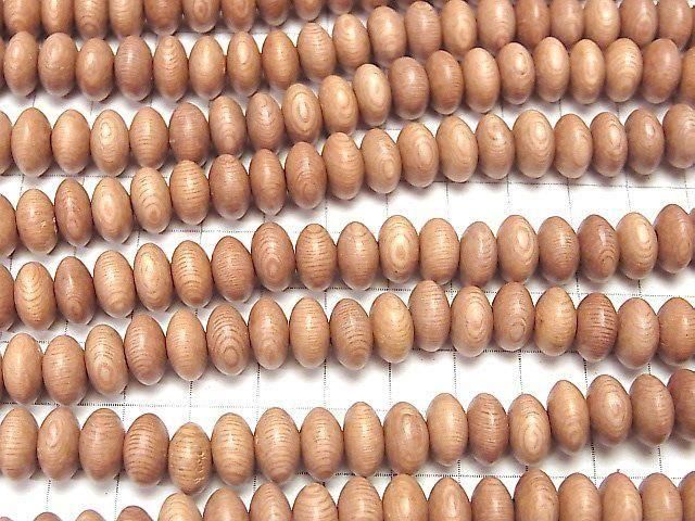 ローズウッド ロンデル10×10×5mm 1連(約38cm) サムネイル3