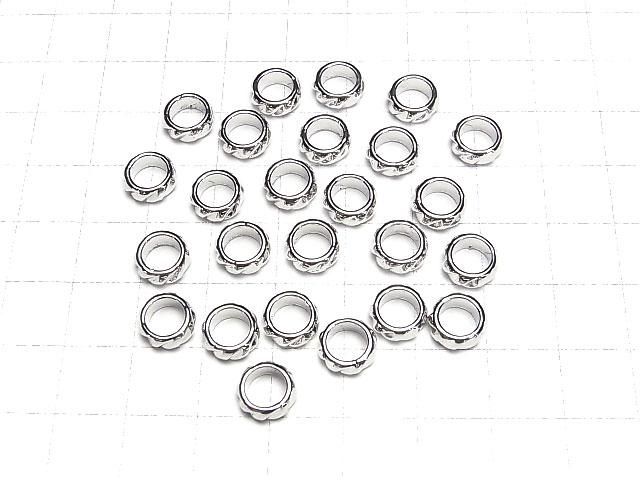メタルパーツ ロンデル8×8×3.5mm シルバーカラー 10個 サムネイル4