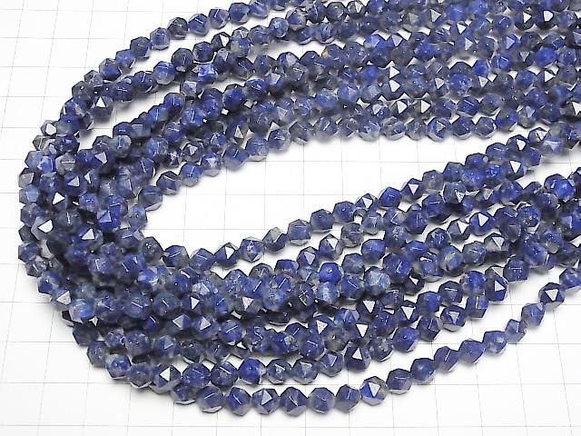 【動画】ラピスラズリAA 20面ラウンドカット6mm 半連/1連(約36cm) サムネイル4