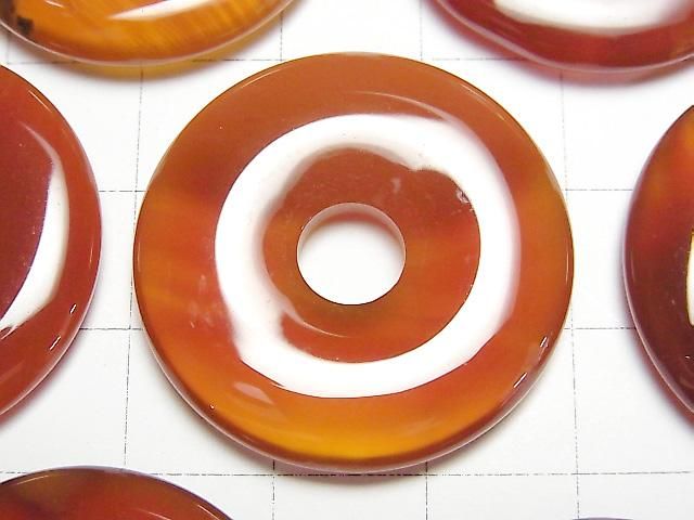 【動画】カーネリアンAAA コイン(ドーナツ)30×30mm 2枚 サムネイル2
