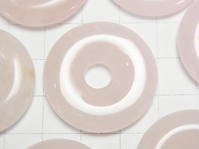 【動画】ローズクォーツAA++ コイン(ドーナツ)30×30mm 2枚 サムネイル2