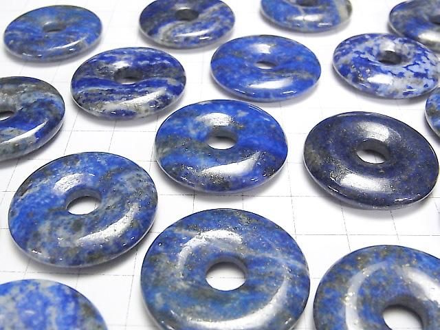 【動画】ラピスラズリAA コイン(ドーナツ)30×30mm 2枚 サムネイル3