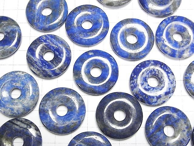 【動画】ラピスラズリAA コイン(ドーナツ)30×30mm 2枚 サムネイル4