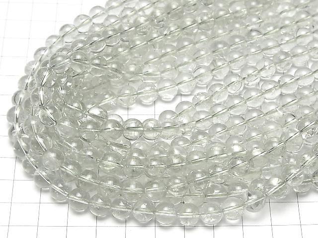 【動画】グリーンアメジストAA++ ラウンド8mm 半連/1連(約38cm) サムネイル4