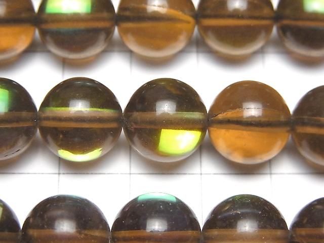 【動画】ブラウン ルナフラッシュ ラウンド12mm 1連(約36cm) サムネイル2