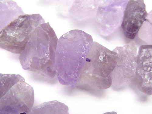 ライトカラーアメジスト（紫水晶） ラフロック横長タンブル ｜天然石