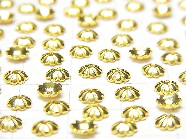 Silver925 ビーズキャップ5×5×1.5mm 18KGP 4個 サムネイル2