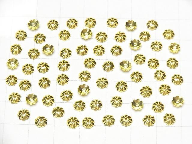 Silver925 ビーズキャップ5×5×1.5mm 18KGP 4個 サムネイル4