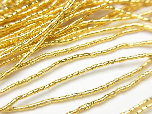 カレンシルバー チューブ1×0.8×0.8mm 18KGP 1/4連~1連(約58cm)の画像
