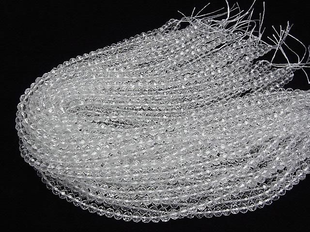 【動画】【素晴らしい輝き】クリスタルAAA 64面ラウンドカット6mm 「Special cut」 半連/1連(約37cm) サムネイル4
