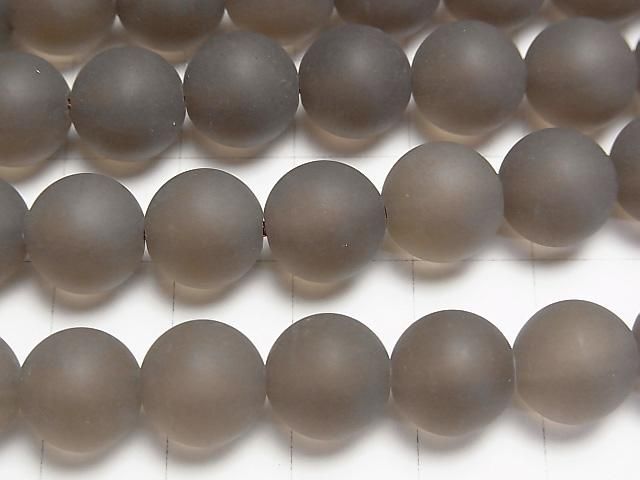 フロストスモーキークォーツAAA ラウンド10mm 1/4連~1連(約37cm) サムネイル2