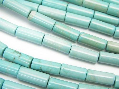 マグネサイトターコイズ チューブ12×5×5mm 1連(約36cm)の画像