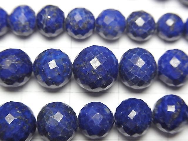 【動画】宝石質ラピスラズリAAA ラウンドカット5~8mm サイズグラデーション 半連/1連(約18cm) サムネイル2