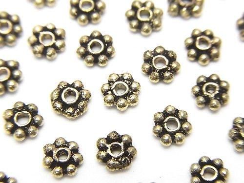 ブラス(真鍮) ロンデル デイジー 【4mm】【5mm】【6mm】 いぶし 半連/1連(約18cm)の画像