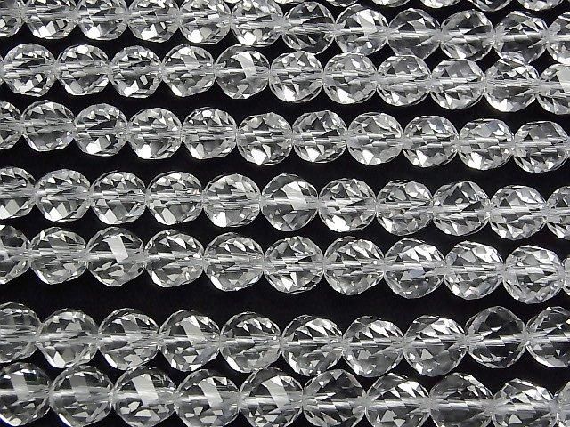 【動画】【素晴らしい輝き】クリスタルAAA 72面ツイストラウンドカット10mm 「Special cut」 半連/1連(約37cm) サムネイル3