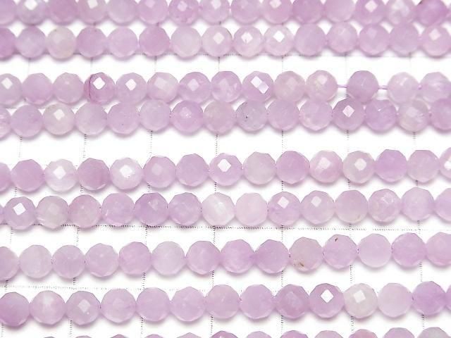 【動画】【素晴らしい輝き】ナイジェリア産クンツァイトAA++ ラウンドカット5mm 半連/1連(約36cm) サムネイル3