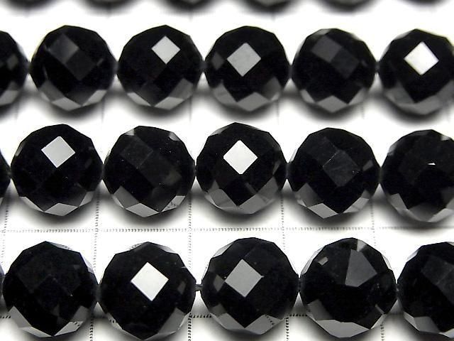 【素晴らしい輝き】オニキスAAA 64面ラウンドカット10mm 1連(約36cm) サムネイル2