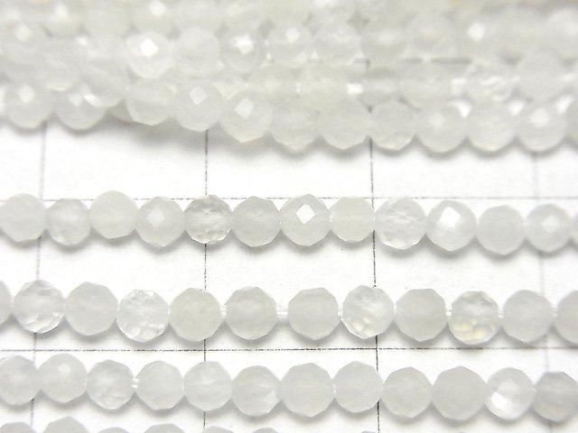 【素晴らしい輝き】ホワイトムーンストーンAAA ラウンドカット3mm 1連(約36cm) サムネイル2