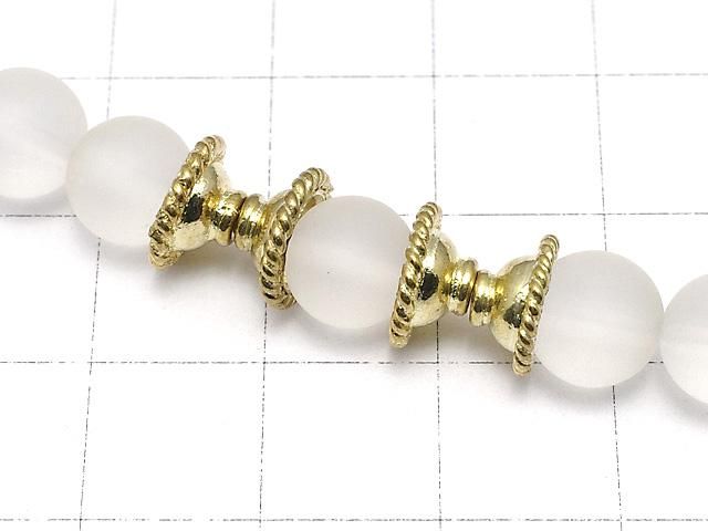 コッパー(銅) ビーズキャップ8×8×4mm アンティーク仕上げ 1/4連~1連(約18cm) サムネイル3