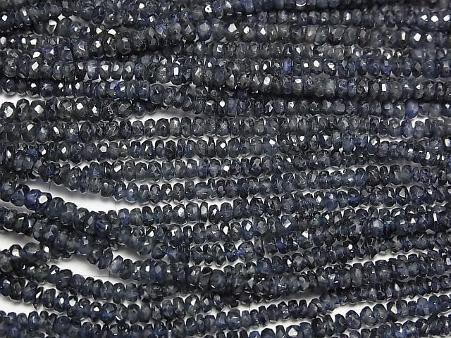 【動画】宝石質ブルーサファイアAAA ボタンカット 半連/1連(約37cm) サムネイル3