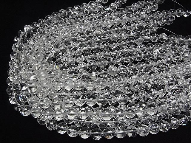 【動画】アイリスクォーツAAA ラウンド10mm 半連/1連(約36cm) サムネイル4