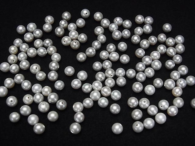【動画】淡水真珠AAA ラウンド4~4.5mm 【片穴】 シルバー 2ペア サムネイル4