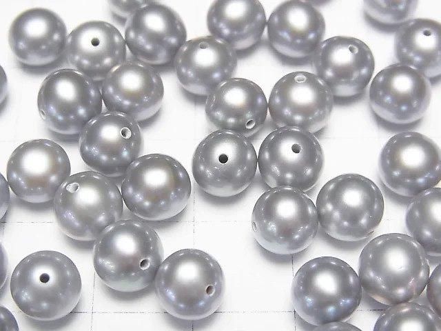 【動画】淡水真珠AAA ラウンド7mm 【片穴】 シルバー 1ペア サムネイル2