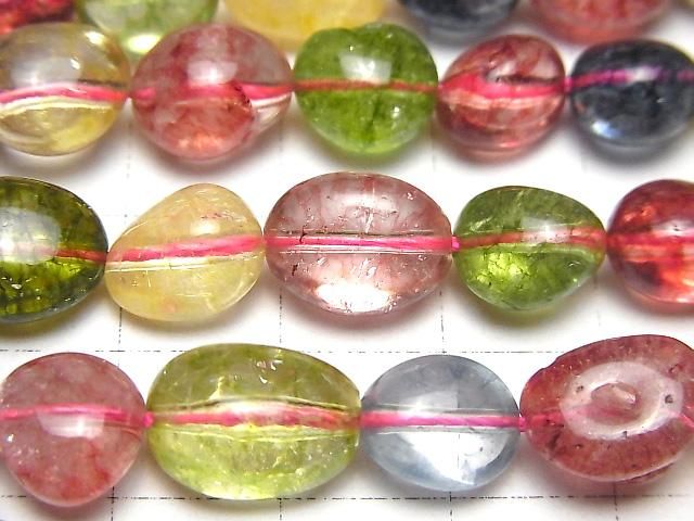 【動画】マルチカラークリスタル タンブル 1連(約38cm) サムネイル2