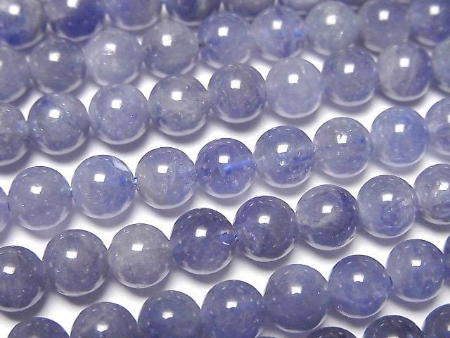 タンザナイト（産地・タンザニア） ラウンド6mm ｜天然石ビーズ