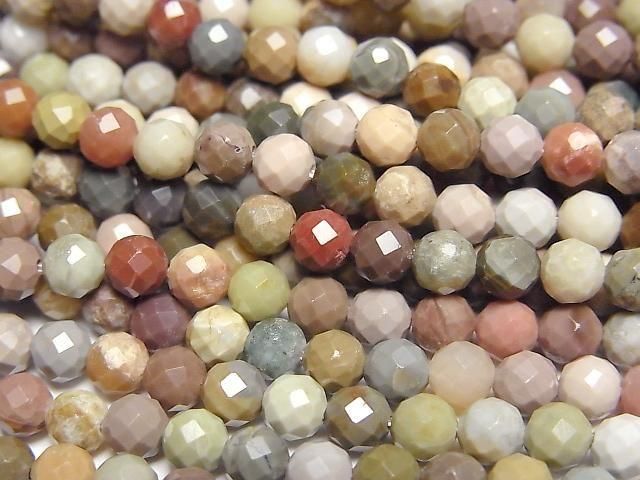 【動画】【素晴らしい輝き】インペリアルジャスパー 32面ラウンドカット4mm 1連(約37cm)の画像