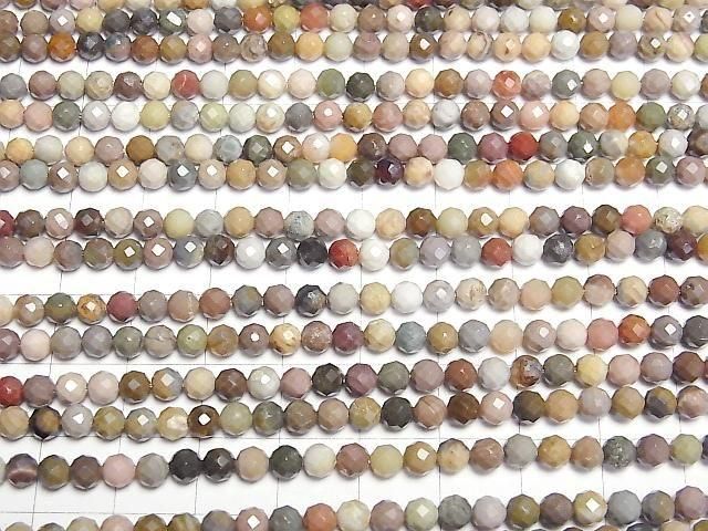 【動画】【素晴らしい輝き】インペリアルジャスパー 32面ラウンドカット4mm 1連(約37cm) サムネイル3