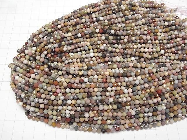 【動画】【素晴らしい輝き】インペリアルジャスパー 32面ラウンドカット4mm 1連(約37cm) サムネイル4