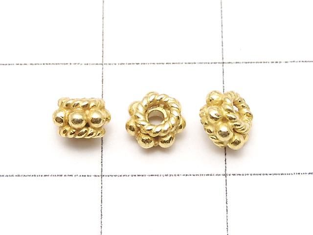 Silver925 ロンデル5×5×3mm 18KGP 4粒 サムネイル2