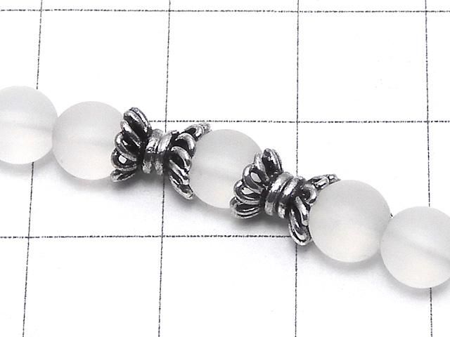 Silver925 ビーズキャップ6×6×3mm いぶし 4個 サムネイル3