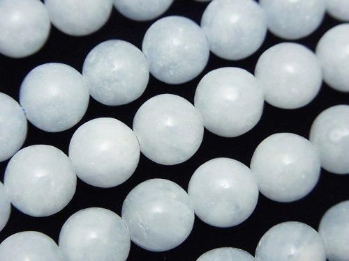 ペルー産ブルーカルサイトAA++ ラウンド10mm 半連/1連(約38cm)の画像