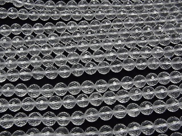 【動画】【素晴らしい輝き】クリスタルAAA+ 128面ラウンドカット8mm 「Special cut」 1/4連~1連(約36cm) サムネイル3