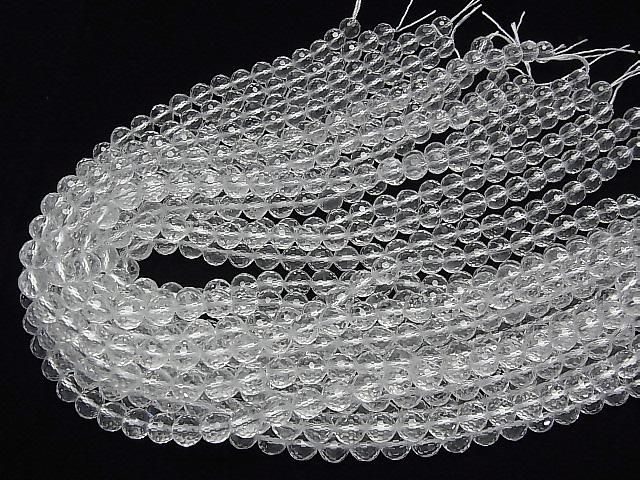 【動画】【素晴らしい輝き】クリスタルAAA+ 128面ラウンドカット8mm 「Special cut」 1/4連~1連(約36cm) サムネイル4