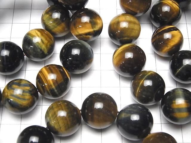 【動画】ミックスタイガーアイAAA ラウンド18mm 1連(ブレス) サムネイル3