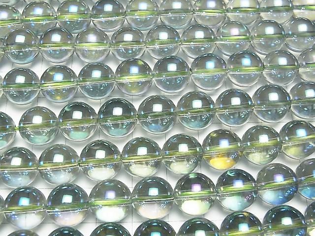 【動画】グリーンフラッシュクリスタル ラウンド12mm 半連/1連(約37cm) サムネイル3